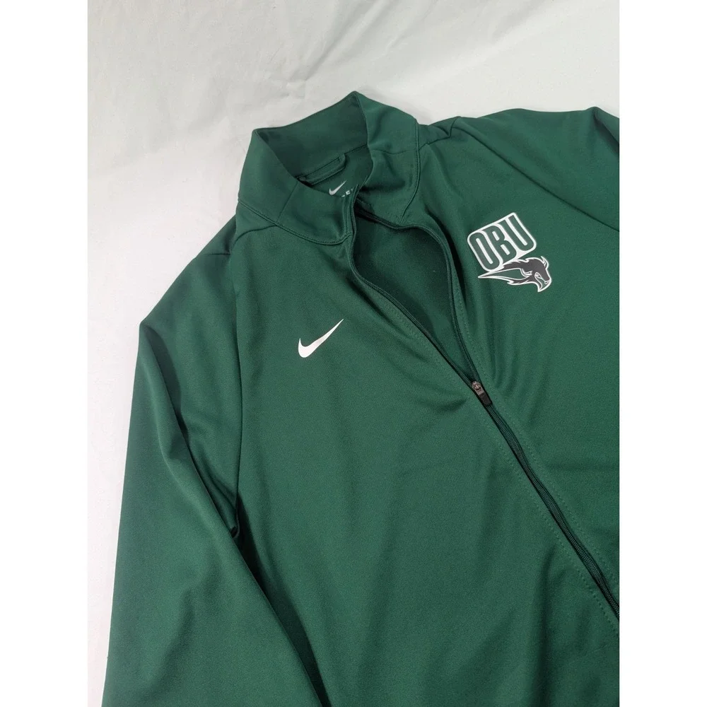 Oklahoma Baptist Bison Nike Epic Knit Training Zip‎ Jacket Green M OBU